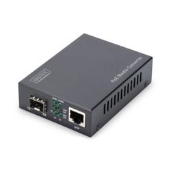 DIGITUS Konverter Gigabit PoE Media SFP/RJ45 (DN-82140)