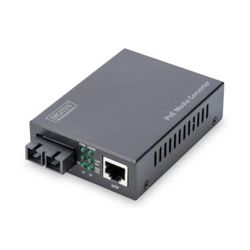 DIGITUS Konverter Gigabit PoE   Singlem.Media RJ45/SC SM PS (DN-82160)