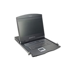 19 Zoll Rack Konsole schwarz mit 16-Port Cat.5 KVM (DS-72211-5GE)