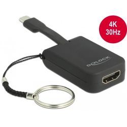 Adapter USB-C Stecker zu HDMI Buchse schwarz (63942)