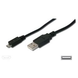 USB-Kabel 3.0m, Stecker A - Stecker B Micro, schwarz (AK-300110-030-S)