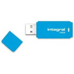 Neon 128GB USB-Stick blau (16-37-52/INFD128GBNEONB)