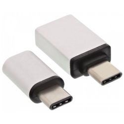 INLINE USB Adapter-Set Typ C Stecker an Micro USB Buchse und U (35809)