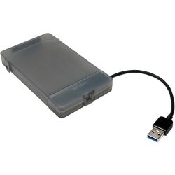 AU0037 USB-A 3.0 auf SATA Adapter mit Schutzhülle grau (AU0037)