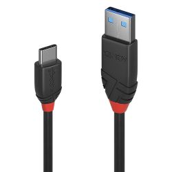 0.15m USB 3.1 Typ C an A Kabel, Black Line (36914)