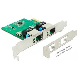 Netzwerkadapter 2x RJ-45 PCIe 2.0 x1 (89999)