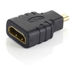 Equip Adapter microHDMI (Typ D) > HDMI (Typ A) S/B schwarz Po (118915)