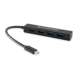 4 Port USB 3.0 Hub schwarz USB-C 3.0 (CTC4USB3)