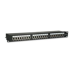 Equip Patchpanel 24x RJ45 Cat5e 19 1HE schwarz (327425)