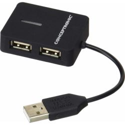 C4PUSB2 Travel USB-Hub 4-port schwarz (C4PUSB2)