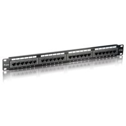 Equip Patchpanel 24x RJ45 Cat5e 19 1HE schwarz (235324)