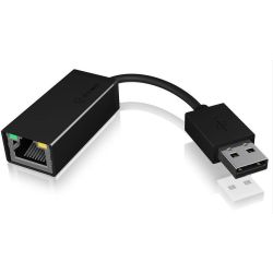 Adapter IcyBox USB 2.0 A > RJ45 Ethernet St/Bu Plug+Play (IB-AC509A)