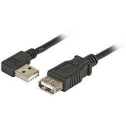 EFB USB2.0 Verlängerung A(gewinkelt)-A,St-Bu,0.5m,sw,Cl (K5246SW.0,5)