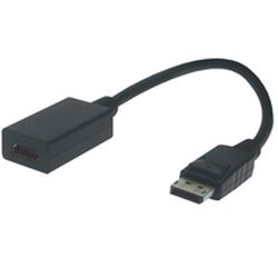 Kabel Displayport Stecker zu HDMI-A Buchse 0.2m schwarz (2200030)