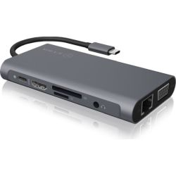 Icy Box IB-DK4040-CPD USB-C Dockingstation grau (IB-DK4040-CPD)