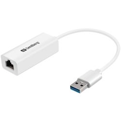 USB3.0 Gigabit Netzwerkadapter weiß (133-90)