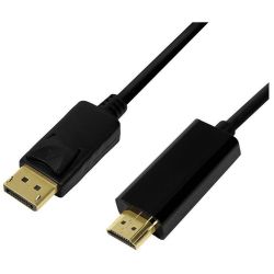 Kabel DisplayPort Stecker zu HDMI-A Stecker 3m schwarz (CV0128)