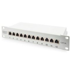 Patchpanel Cat 6a 12-port 10 Zoll grau (DN-91612S-EA-G)