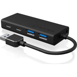 Icy Box IB-HUB1426-U3 USB-Hub schwarz (IB-HUB1426-U3)