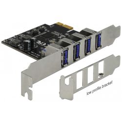 Controllerkarte PCIe 2.0 x1 zu 4x USB-A 3.0 (90304)