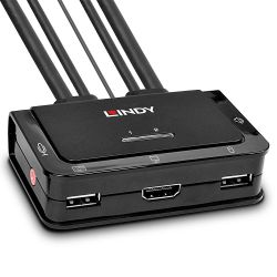 2 Port HDMI 2.0 USB 2.0 + Audio Cable KVM Switch (42345)
