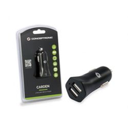 CONCEPTRONIC 2-Port USB Car Charger, 12W (CARDEN03B)