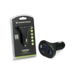 CONCEPTRONIC 3-Port USB Car Charger, 31.5W (CARDEN06B)