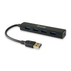 4-port USB 3.0 Hub schwarz (128953)