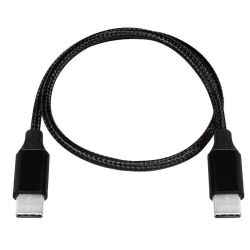 USB 2.0 Kabel USB-C Stecker zu USB-C Stecker 0.3m schwarz (CU0153)