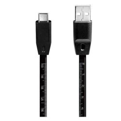 USB 2.0 Kabel USB-A Stecker zu USB-C Stecker mit Lineal 1.0m (CU0157)