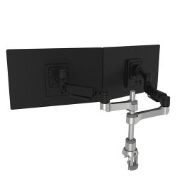 Caparo 4 D2 Doppel-Monitor-Arm silber/schwarz (RGOVLCA4TWSI)