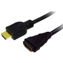 Kabel HDMI-A 1.4 Stecker zu HDMI-A 1.4 Buchse 2m schwarz (CH0056)