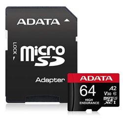 High-Endurance microSDXC 64GB Speicherkarte (AUSDX64GUI3V30SHA2-RA1)