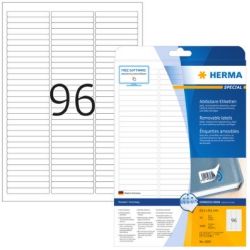 HERMA Etiketten A4 weiß 63,5x8,5  mm ablösb. Papier 2400 St. (4202)