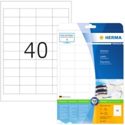 HERMA Etiketten A4 weiß 48,5x25,4 mm Papier matt 1000 St. (4357)