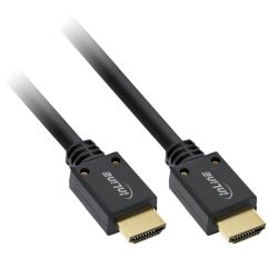 InLine HDMI Ultra High Speed 8K4K Kabel, schwarz - 0,5m (17955P)