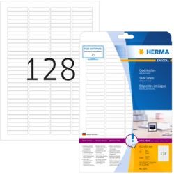 HERMA Dia-Etiketten A4 weiß 43,2x8,5 mm Papier matt 3200 St. (5071)