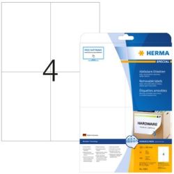 HERMA Etiketten A4 weiß 105x148 mm ablösbar Papier 100 St. (5082)