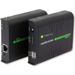 TECHLY HDMI/KVM Extender ueber Netzwerkkabel 120m Ue (IDATA-HDMI-KVM2)