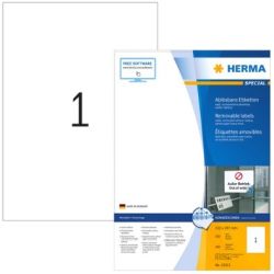 HERMA Etiketten A4 weiß 210x297 mm ablösb. Papier 100 St. (10315)