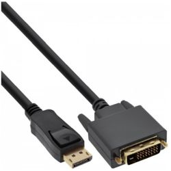 Kabel DisplayPort Stecker zu DVI Stecker 0.5m schwarz (17116)