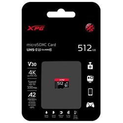 XPG R100/W85 microSDXC 512GB Speicherkarte UHS-I (AUSDX512GUI3XPGA2-R)