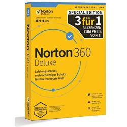 Norton 360 Deluxe 3 User 1 Jahr deutsch (21406104)