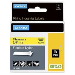 ID1 Rhino Pro Beschriftungsband 19mm schwarz auf gelb (18491)