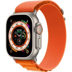 Watch Ultra Cellular mit Alpine Loop Large orange (MQFM3FD/A)