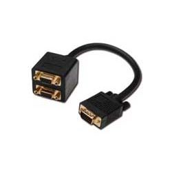 VGA Y-Splitter Kabel 0.2m (AK-310400-002-S)