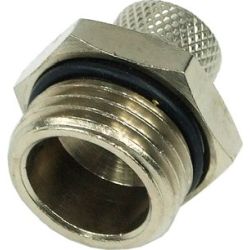 Aquatuning Schlauchanschluss G1/2 zu 8/6mm silber vernickelt (62027)