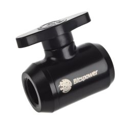 BitsPower Bitspower Absperrhahn 1/4 Zoll - matt black (BP-MVV-MBKBK)