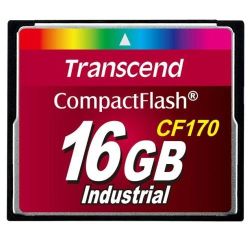 Transcend CompactFlash Card Industrial 170x 16GB Speicherkarte (TS16GCF170)