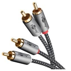 Goobay Plus Stereo-Cinchkabel, 5.0 m (65295)